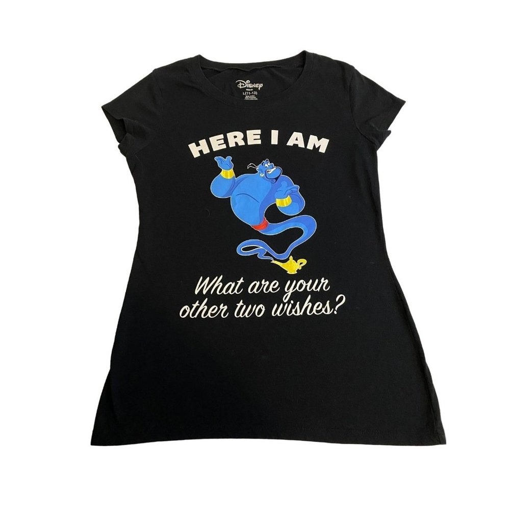 New Juniors Disney Aladdin Genie Tee Size Large